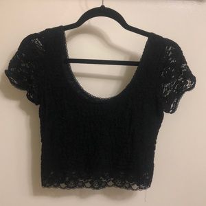 F21 Lace Crop Top